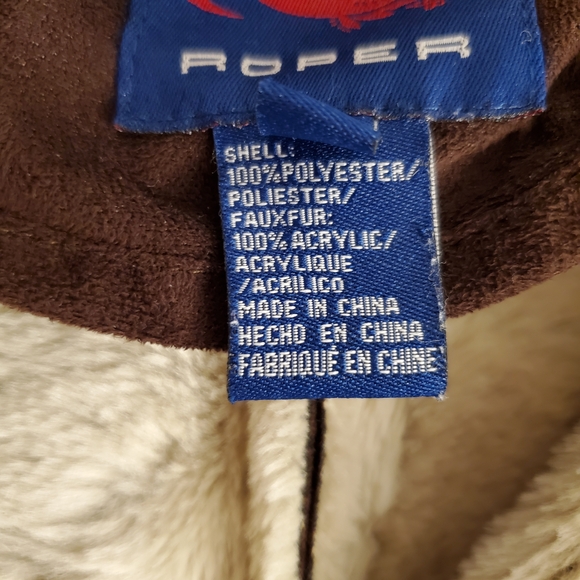 Roper Brown Coat XL with Cream Shearling - Picture 5 of 13